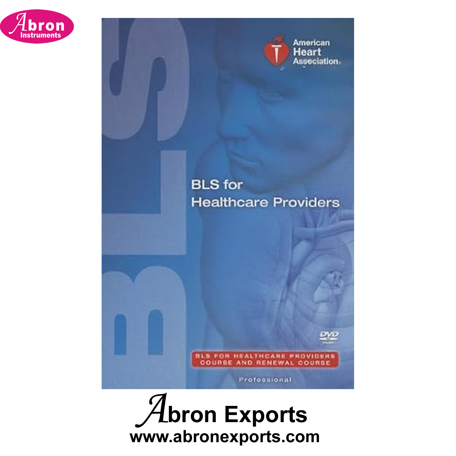 Book BLS For Healthcare Providers Course and Renewal Course Professional DVD-ROM Abron ABM-2490BCD 